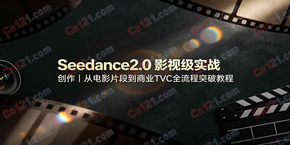 Seedance2.0 影视级实战创作｜从电影片段到商业 TVC 全流程突破教程视频